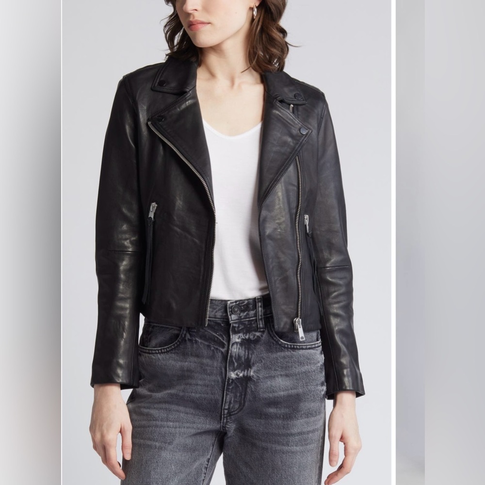All Saints Dalby Leather Jacket
